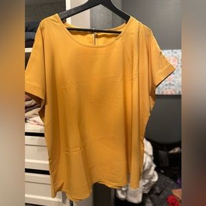 SHEIN Mustard Yellow Blouse XXL NEW